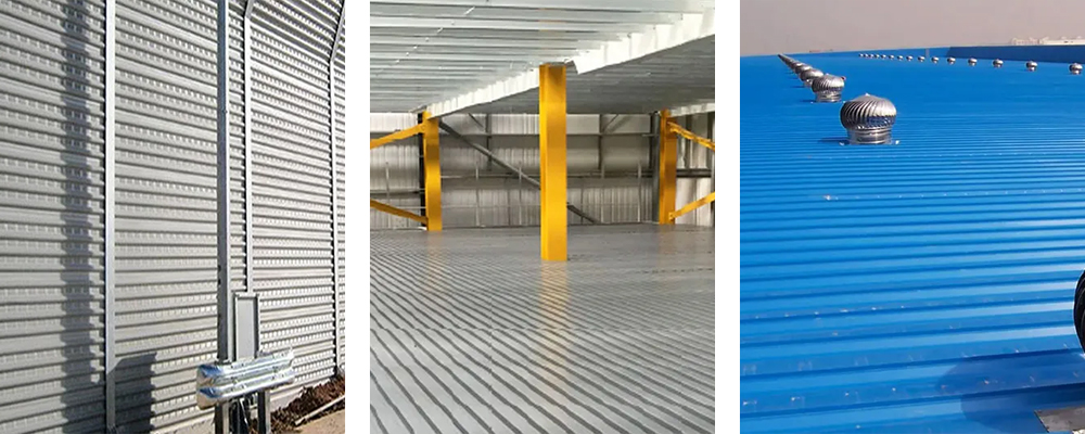 corrugated stainless steel metal sheet